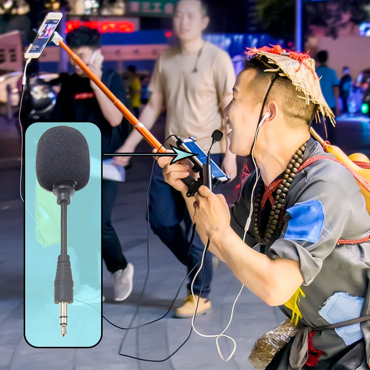 ZJ002MR-01 立體聲 3.5mm 插頭藍牙無線口譯導遊擴音器直插麥克風，立體聲