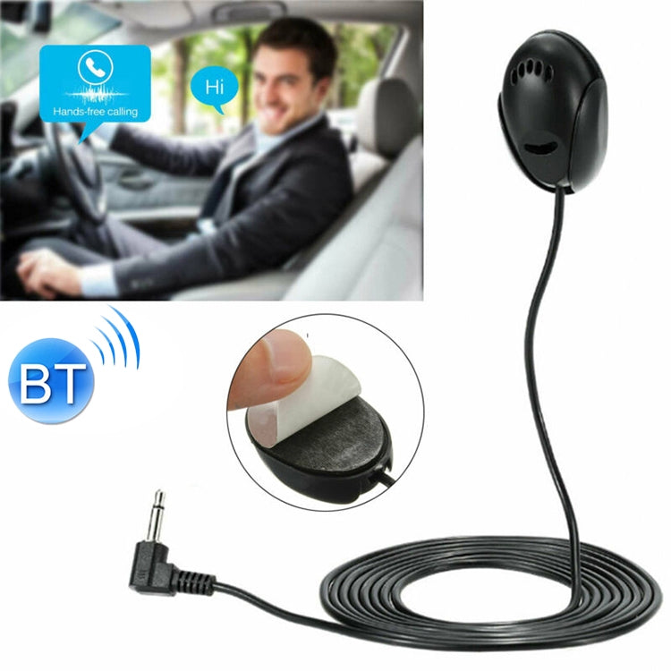 ZJ010MR 單聲道 2.5mm 斜頭插頭 車用導航 GPS 喇叭外接藍牙麥克風，長度：3米，2.5mm