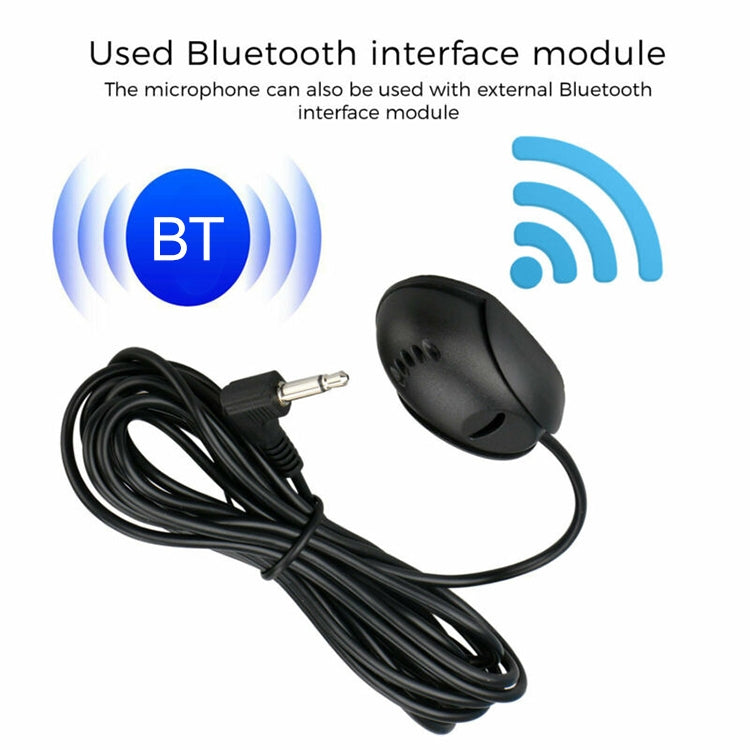 ZJ010MR 單聲道 2.5mm 斜頭插頭 車用導航 GPS 喇叭外接藍牙麥克風，長度：3米，2.5mm