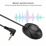 ZJ010MR 單聲道 2.5mm 斜頭插頭 車用導航 GPS 喇叭外接藍牙麥克風，長度：3米，2.5mm