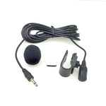 ZJ025MR 貼式夾式領夾單聲道 3.5mm 插頭麥克風，適用於車用 GPS / 藍牙音頻 DVD 外接麥克風，線長：3米，3.5mm 立體聲插頭