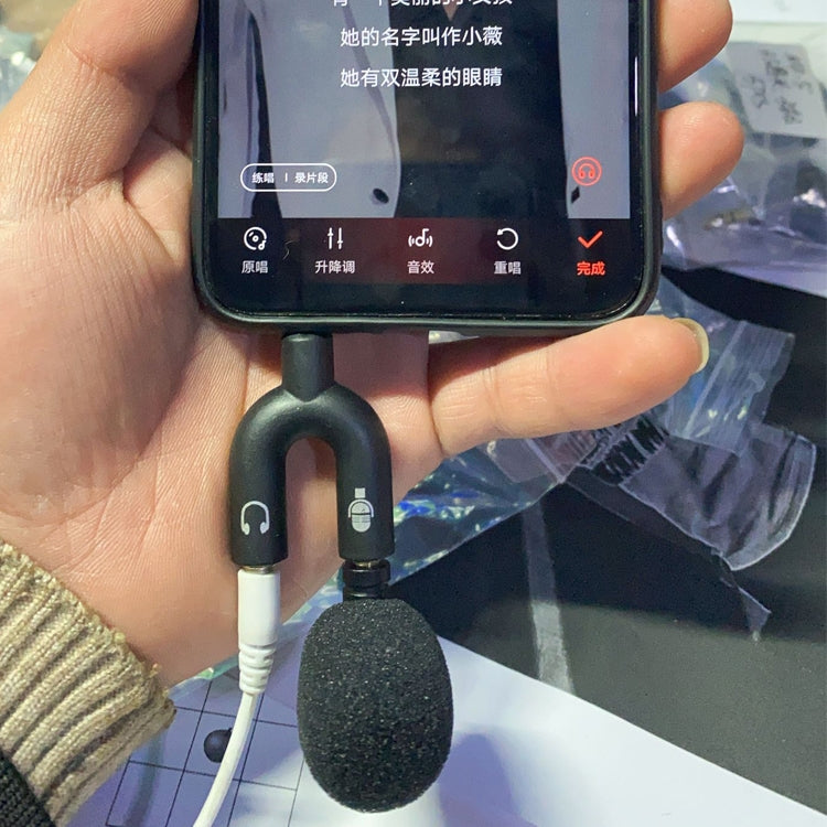 ZJ052MR-01 立體聲 3.5mm 手機 平板 遊戲機 迷你直插麥克風，立體聲
