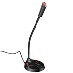 HXSJ F12 360 度可彎曲免驅動 USB 電腦麥克風，線長：2.2m
