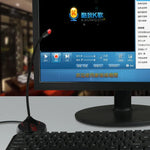 HXSJ F12 360 度可彎曲免驅動 USB 電腦麥克風，線長：2.2m