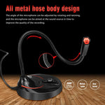 HXSJ F12 360 度可彎曲免驅動 USB 電腦麥克風，線長：2.2m