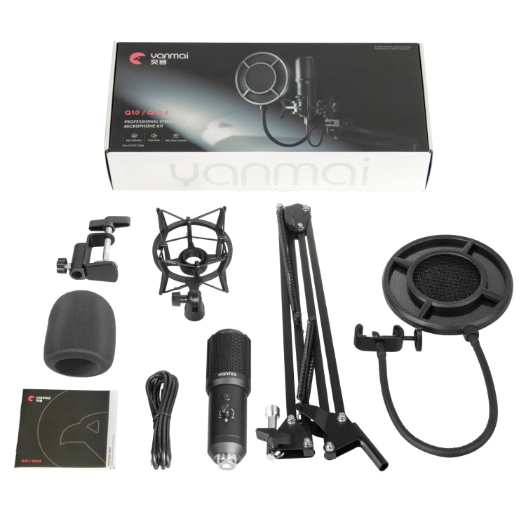 Yanmai Q10B USB錄音麥克風套件，Q10B