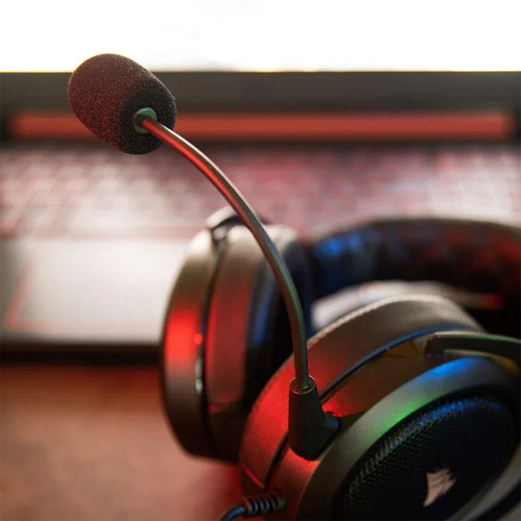 ZS0222 適用於 Corsair HS50 Pro / HS60 / HS70 SE 耳機麥克風，適用於 Corsair HS50 Pro / HS60 / HS70 SE