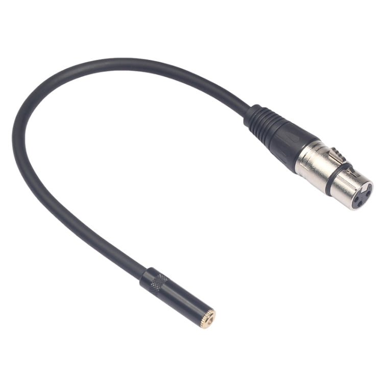 TC227K18-03 3.5mm母頭轉XLR母頭音頻線，長度：0.3m，3.5mm母頭轉XLR母頭