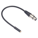 TC227K18-03 3.5mm母頭轉XLR母頭音頻線，長度：0.3m，3.5mm母頭轉XLR母頭