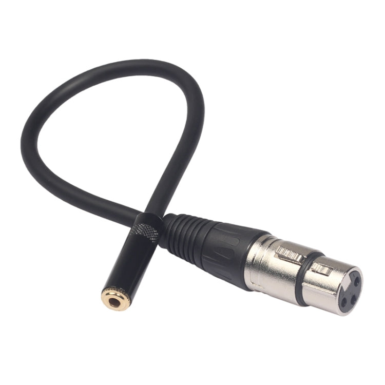 TC227K18-03 3.5mm母頭轉XLR母頭音頻線，長度：0.3m，3.5mm母頭轉XLR母頭