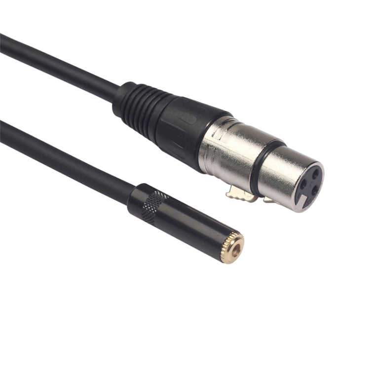 TC227K18-03 3.5mm母頭轉XLR母頭音頻線，長度：0.3m，3.5mm母頭轉XLR母頭