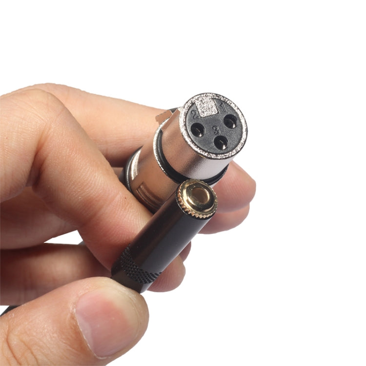 TC227K18-03 3.5mm母頭轉XLR母頭音頻線，長度：0.3m，3.5mm母頭轉XLR母頭