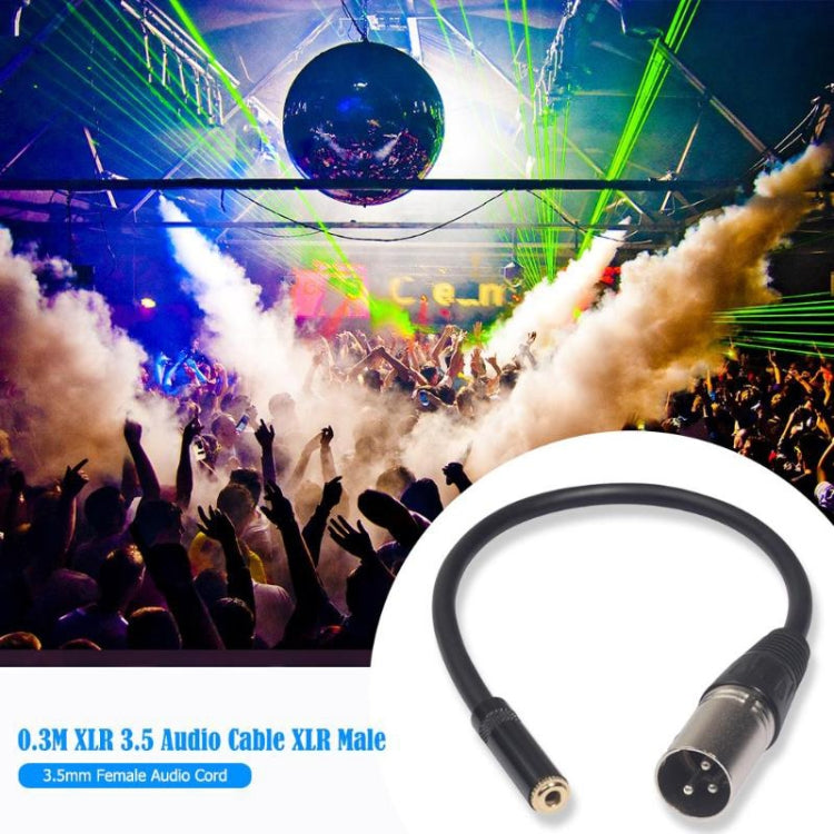 TC227K18-03 3.5mm母頭轉XLR母頭音頻線，長度：0.3m，3.5mm母頭轉XLR母頭