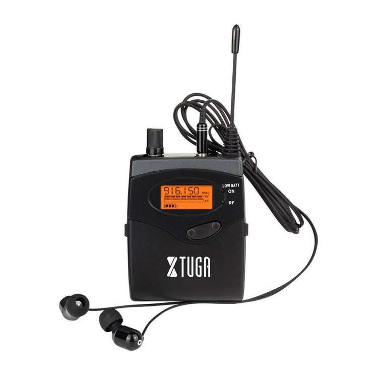 XTUGA RW2080 UHF無線舞台歌手入耳監聽系統單接收器，RW2080接收器背包