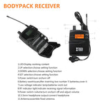 XTUGA RW2080 UHF無線舞台歌手入耳監聽系統單接收器，RW2080接收器背包