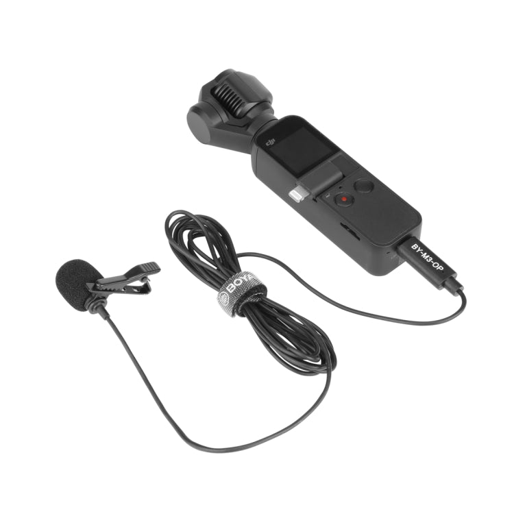BOYA BY-M3-OP 適用於 DJI OSMO Pocket 的夾式數位領夾麥克風，BY-M3-OP