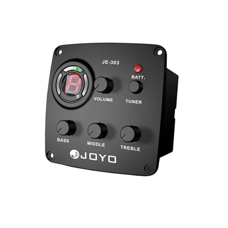 JOYO JE-303 電吉他拾音器 3頻段均衡前置放大器調音器 拾音器均衡器，JE-303