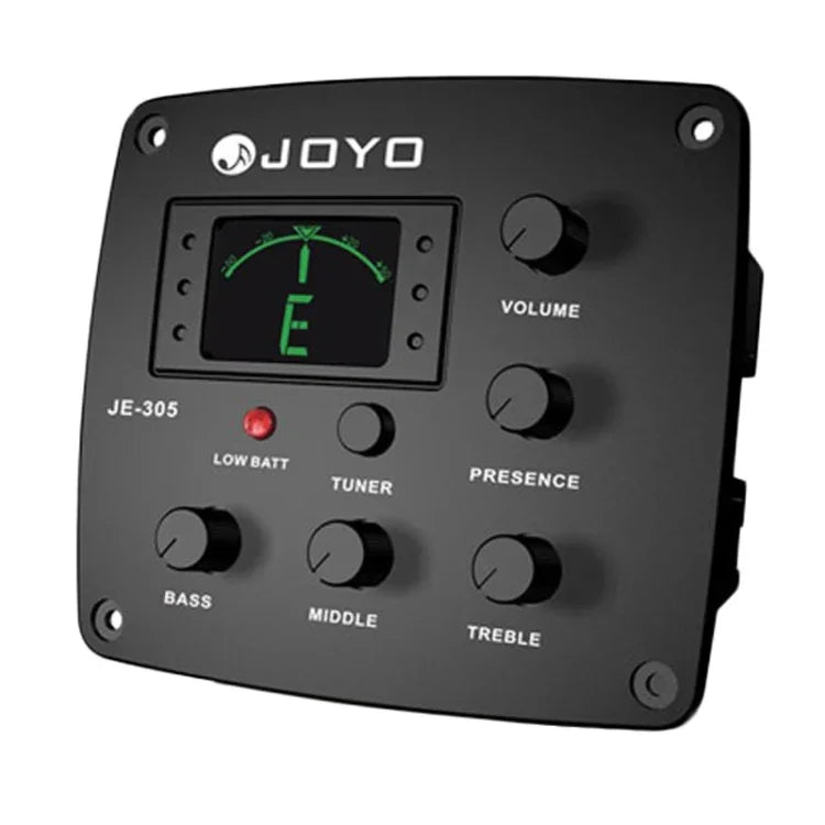 JOYO JE-305 電吉他拾音器 4頻段均衡前置放大器調音器 拾音器均衡器，JE-305