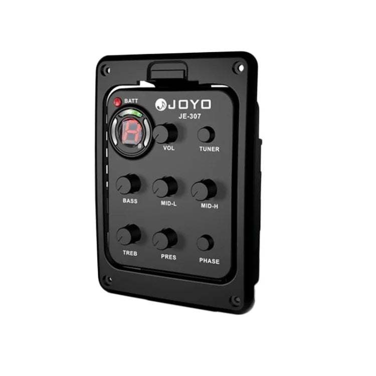 JOYO JE-307 電吉他拾音器 5頻段均衡器 民謠吉他均衡器 原聲吉他拾音器前置放大器 電子數位調音器，JE-307