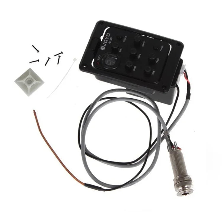 JOYO JE-307 電吉他拾音器 5頻段均衡器 民謠吉他均衡器 原聲吉他拾音器前置放大器 電子數位調音器，JE-307