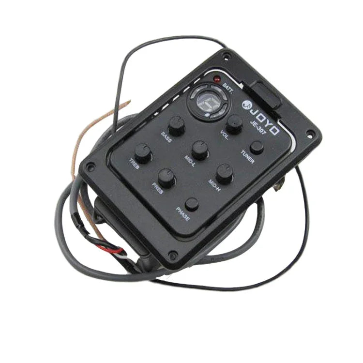 JOYO JE-307 電吉他拾音器 5頻段均衡器 民謠吉他均衡器 原聲吉他拾音器前置放大器 電子數位調音器，JE-307