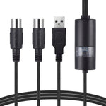 WERSI UM-18 USB MIDI 線 MidiPort MIDI 線 電子鋼琴 電子鼓 音樂編輯線，長度：2米