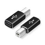 Type-C 母轉 MIDI 公通用轉接器，適用於電子樂器