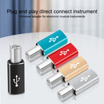 Type-C 母轉 MIDI 公通用轉接器，適用於電子樂器