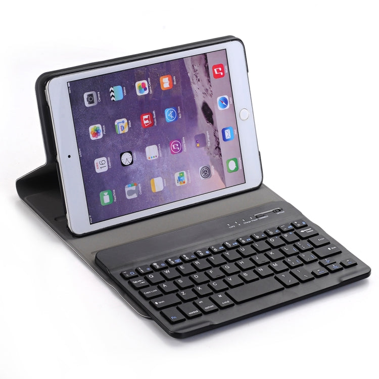 A03 適用於 iPad mini 3 / 2 / 1 通用超薄 ABS 橫向翻蓋平板保護套 + 藍牙鍵盤