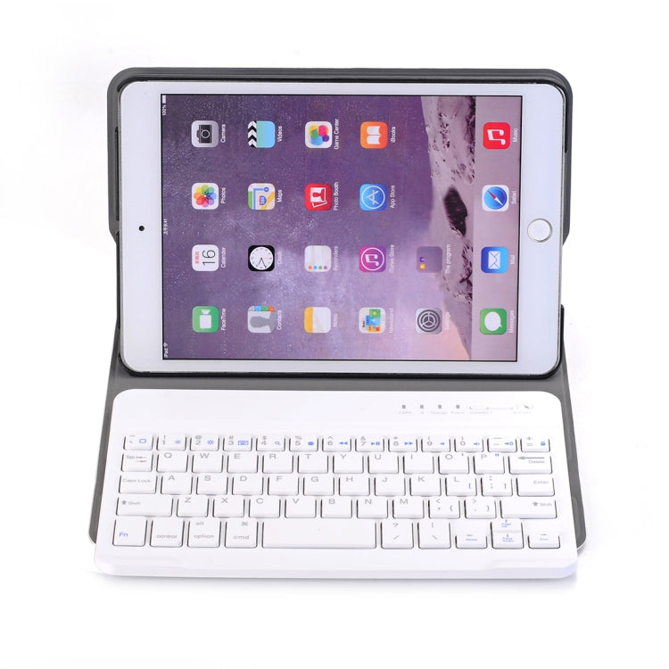 A03 適用於 iPad mini 3 / 2 / 1 通用超薄 ABS 橫向翻蓋平板保護套 + 藍牙鍵盤