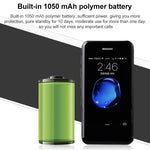 2.45 吋，Android 5.1 MTK6580 四核心，支持藍牙 / WiFi，網絡：3G，1GB+8GB+32GB TF