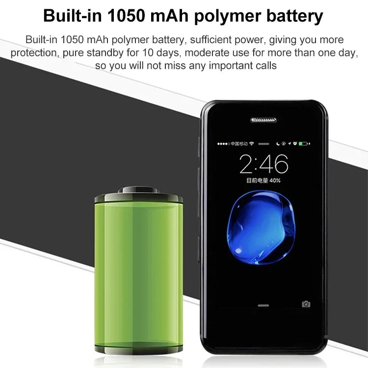 2.45 吋，Android 5.1 MTK6580 四核心，支持藍牙 / WiFi，網絡：3G，1GB+8GB+32GB TF
