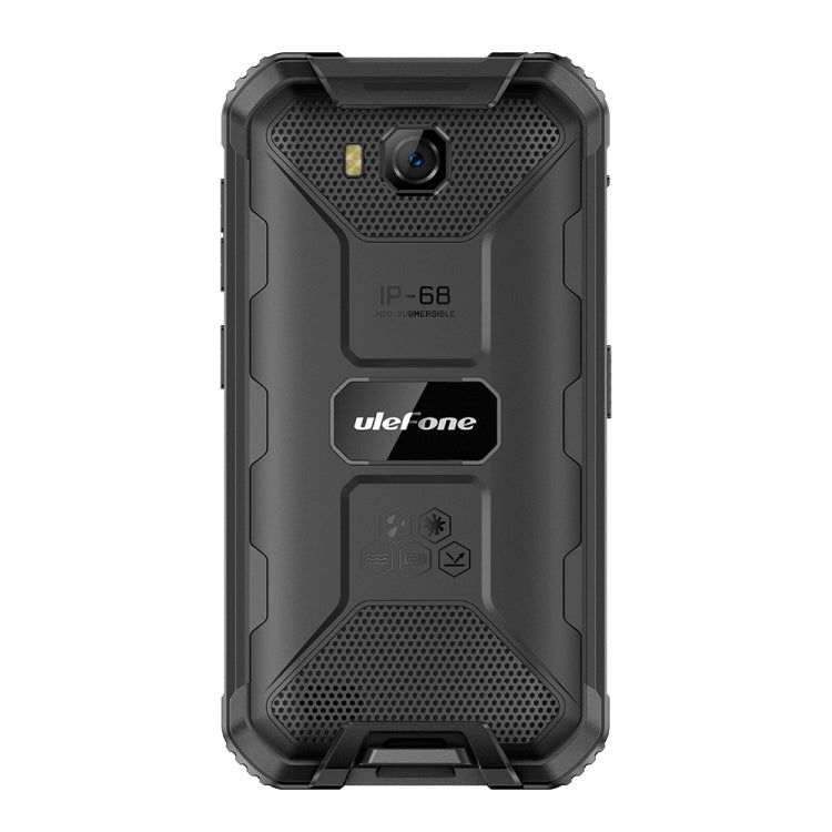 IP68/IP69K 防水防塵防震，臉部識別，4000mAh 電池，5.0 吋 Android 9.0 MTK6580A/W 四核心最高 1.3GHz，網路：3G，Armor X6 2GB+16GB
