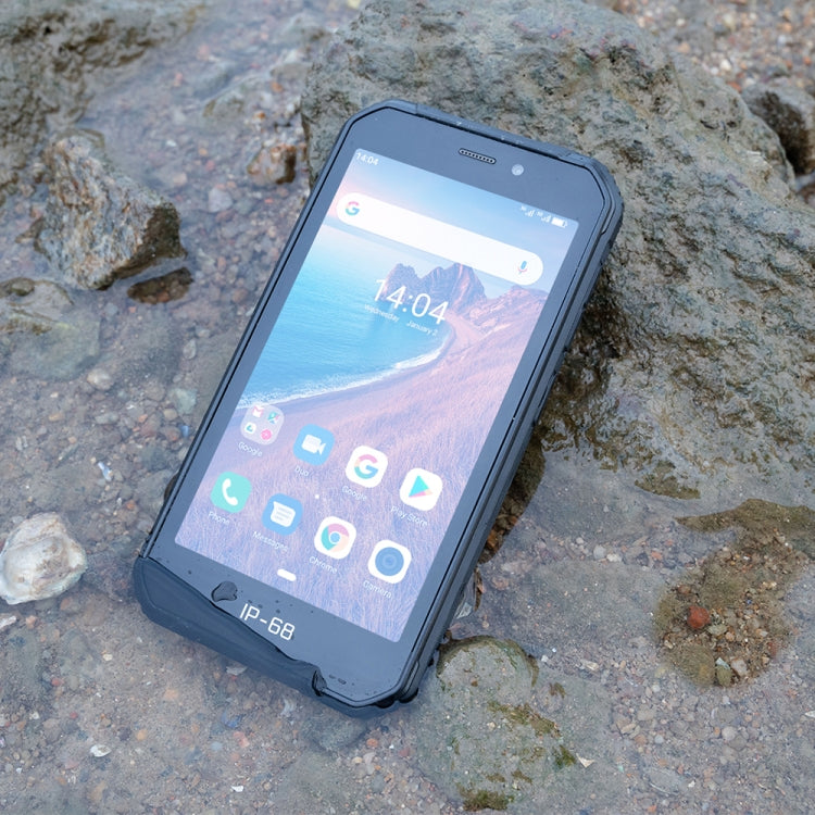 IP68/IP69K 防水防塵防震，臉部識別，4000mAh 電池，5.0 吋 Android 9.0 MTK6580A/W 四核心最高 1.3GHz，網路：3G，Armor X6 2GB+16GB