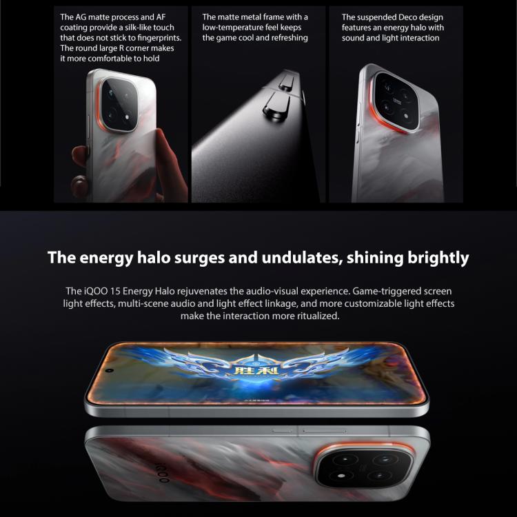 vivo iQOO 15，12GB+512GB，6.85 吋 Android 16 OriginOS 6 Snapdragon 8 Elite 第五代八核心，OTG，NFC，網絡：5G，支援 Google Play，12GB+512GB