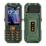 防水防震防塵，16800mAh 電池，2.4 吋，21 鍵，藍牙，LED 手電筒，FM，SOS，雙 SIM，網路：2G，Q8 2G