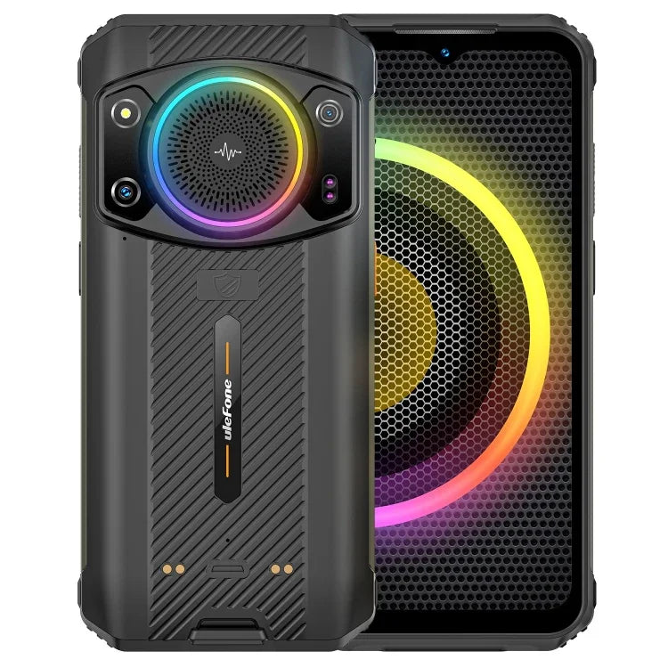 雙後置鏡頭，IP68/IP69K 防水防塵防震，臉部 ID 與指紋識別，6.58 吋 Android 13 MediaTek Helio G99 八核心最高 2.2GHz，網絡：4G，OTG，NFC，全球版含 Google Play，Armor 21