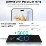三後置鏡頭 + 雙前置鏡頭，螢幕指紋識別，6.78 吋 Magic UI 7.1 Android 13 Qualcomm Snapdragon 8+ Gen 1 八核心最高 3.0GHz，網絡：5G，OTG，NFC，不支援 Google Play，Honor 90 Pro 5G 12GB+256GB