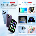 3.0 吋 Android 8.1 MTK6580 四核心最高 1.3GHz，藍牙，WiFi，GPS，網絡：3G，雙 SIM，SOYES XS15