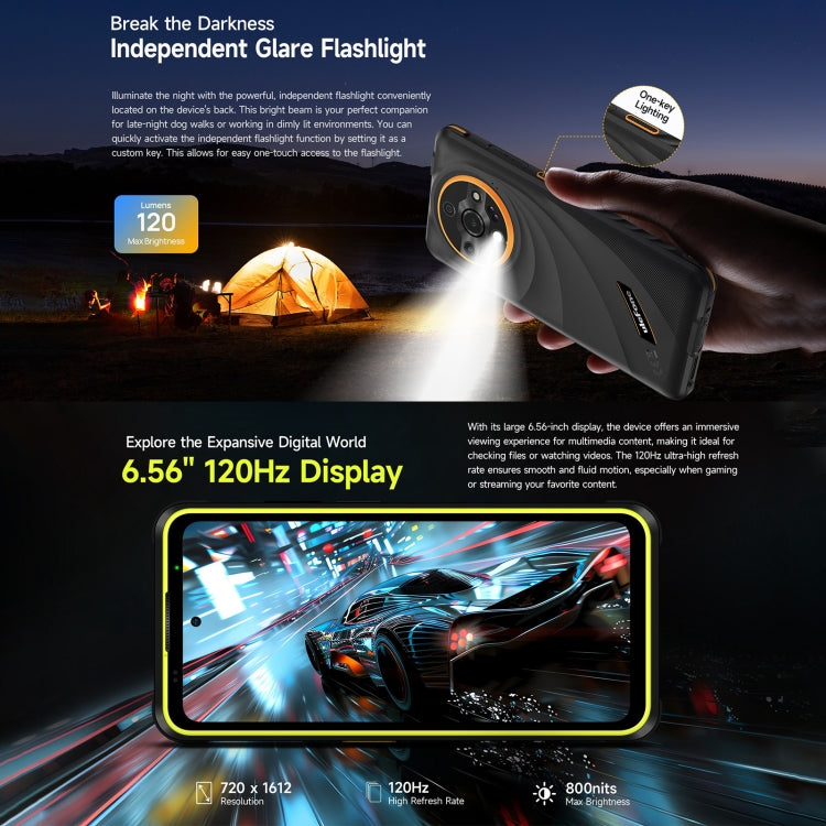 Ulefone Armor X31 Pro 5G，8GB+256GB，夜視，IP68/IP69K 耐用手機，6.56 吋 Android 14 聯發科 Dimensity 6300 八核心，網路：5G，NFC，OTG，Armor X31 Pro