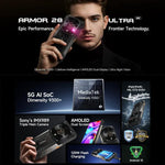 Ulefone Armor 28 Ultra 防護型手機，16GB+1TB，夜視，10600mAh，6.67 吋 Android 14 MediaTek Dimensity 9300+ 八核心，網絡：5G，NFC，Armor 28 Ultra