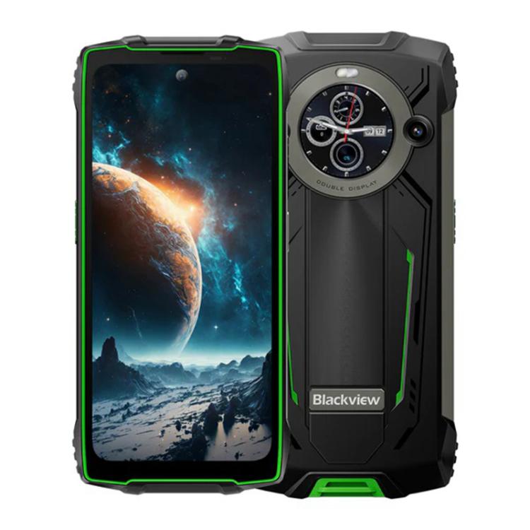 Blackview BV8200 防護型手機，12GB+256GB，6.5 吋 + 1.3 吋 Android 14 MediaTek Helio G100 MT8781，網絡：4G，NFC
