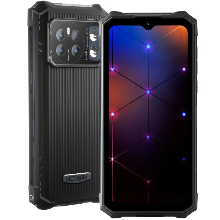 HOTWAV CYBER 13，IP68/IP69K 耐用手機，8GB+128GB，10800mAh，6.6 吋 Android 14.0 Unisoc T606 八核心，網路：4G，NFC，OTG