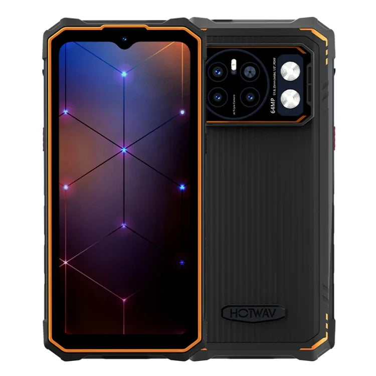 HOTWAV CYBER 13，IP68/IP69K 耐用手機，8GB+128GB，10800mAh，6.6 吋 Android 14.0 Unisoc T606 八核心，網路：4G，NFC，OTG