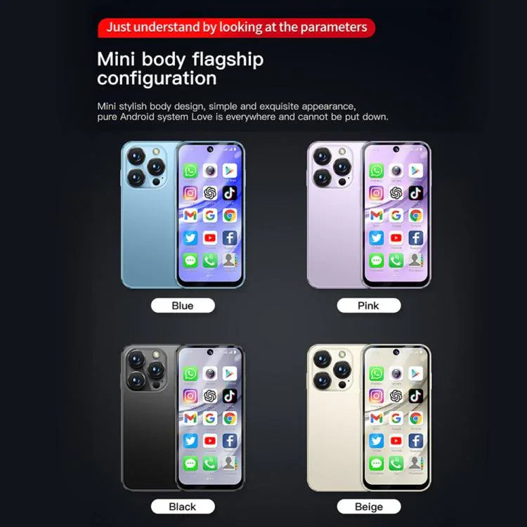SOYES XS19 Pro，3GB+32GB，3.8 吋 Android 12.0 MTK6762 四核心，網路：4G，雙卡雙待，GPS，OTG，支援 Google Play 商店，3GB+32GB