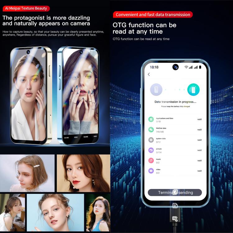SOYES XS19 Pro，4GB+64GB，3.8 吋 Android 12.0 MTK6762 四核心，網路：4G，雙卡雙待，GPS，OTG，支援 Google Play 商店，4GB+64GB