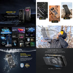 Ulefone Armor 27 耐用手機，12GB+256GB，夜視，10600mAh，6.78 吋 Android 14 聯發科 Helio G99 八核心，網路：4G，NFC，OTG，Armor 27
