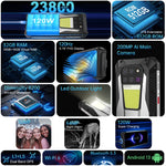 Unihertz Tank 3 / 8849，16GB+512GB，200MP 相機，夜視，23800mAh 電池，6.79 吋 Android 13 Dimensity 8200 八核心，網路：5G，無雷射測距儀的 Tank 3