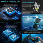 Unihertz Tank 3 / 8849，16GB+512GB，200MP 相機，夜視，23800mAh 電池，6.79 吋 Android 13 Dimensity 8200 八核心，網路：5G，無雷射測距儀的 Tank 3