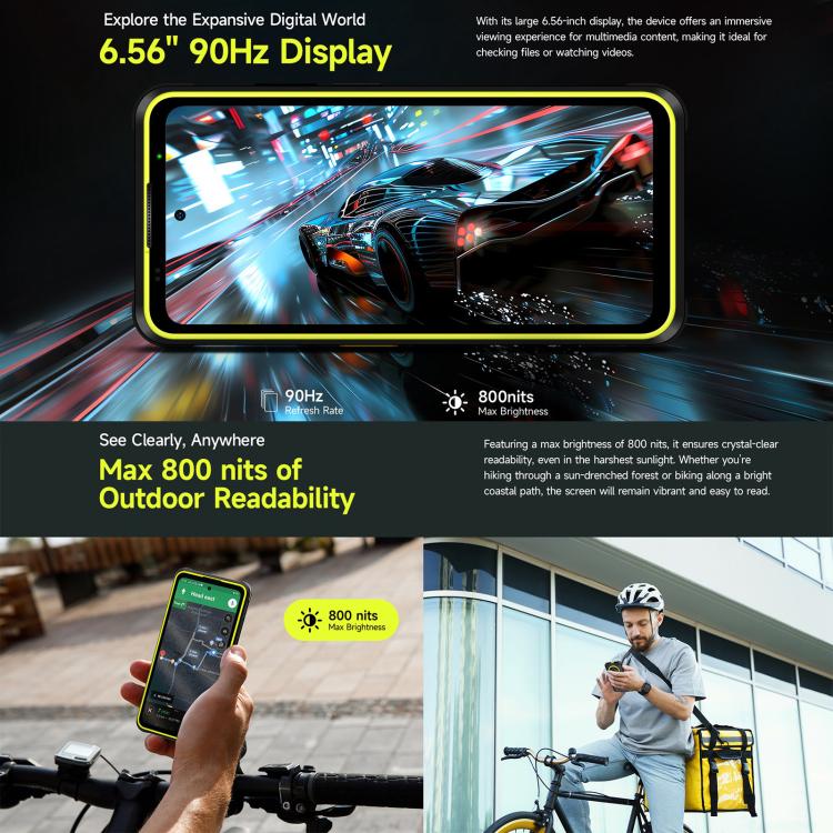 Ulefone Armor X31，6GB+128GB，夜視，IP68/IP69K 防護型手機，6.56 吋 Android 14 MediaTek Helio G91 八核心，網絡：4G，NFC，OTG，Armor X31